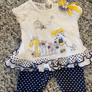 Girls 3-6 month spring outfit